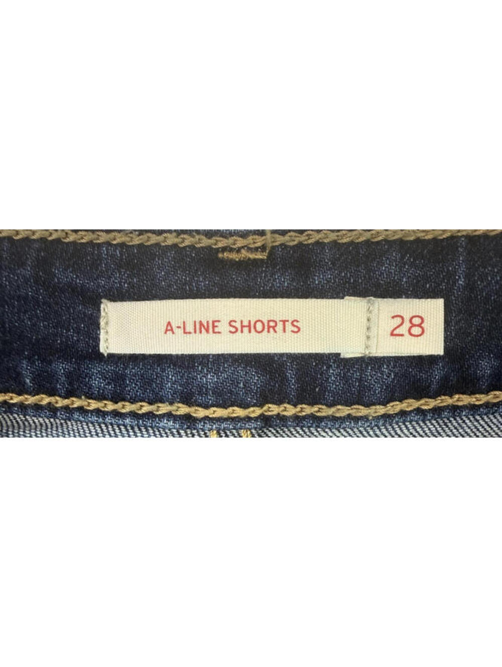 Levis A-Line Denim Shorts Dark Blue Size 28 Women's Classic 5-Pocket - Picture 3 of 10